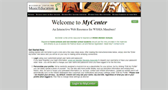 Desktop Screenshot of mycenter.wsmamusic.org