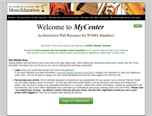Tablet Screenshot of mycenter.wsmamusic.org
